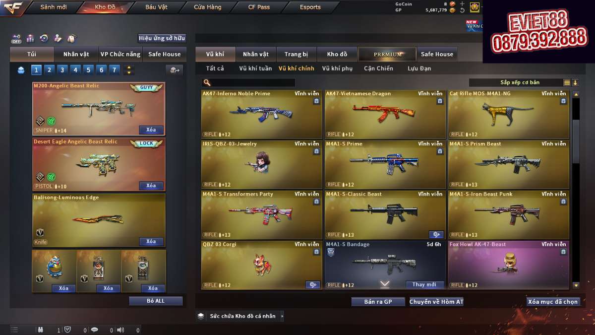 shop acc cf uy tin gia re